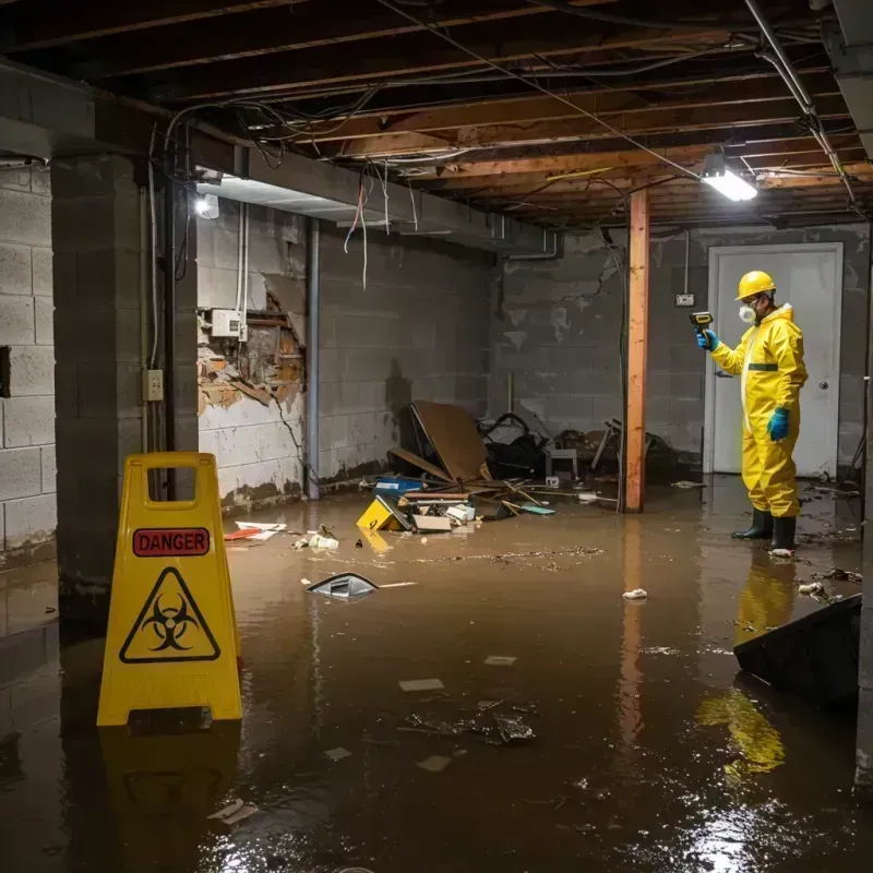 Flooded Basement Electrical Hazard in Anthony, NM Property